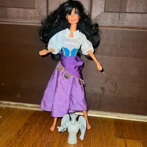 Vintage Mattel Disney's Hunchback of Notre Dame Esmeralda Doll w\ Gargoyle 11.5”